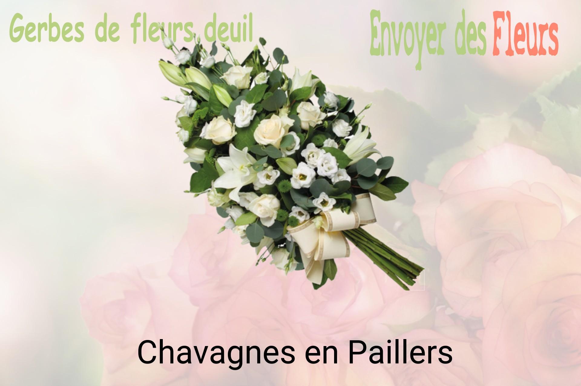 Gerbe de fleurs de deuil livrée à Chavagnes-en-Paillers